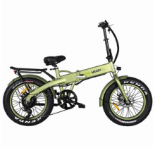 Green Color Mini Folding Fat Tire Electric Bicycle